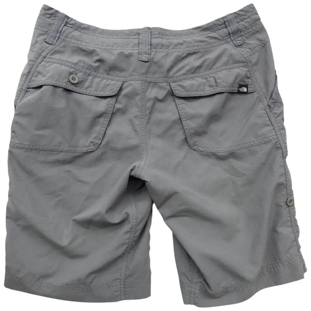The North Face Nylon Ripstop Shorts Women's Size 6 Gray Hiking Trail Outdoor - Picture 2 of 5